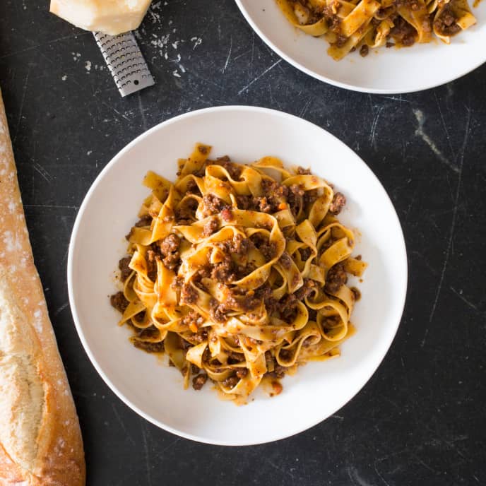 Tagliatelle with Weeknight PlantBased Bolognese America's Test